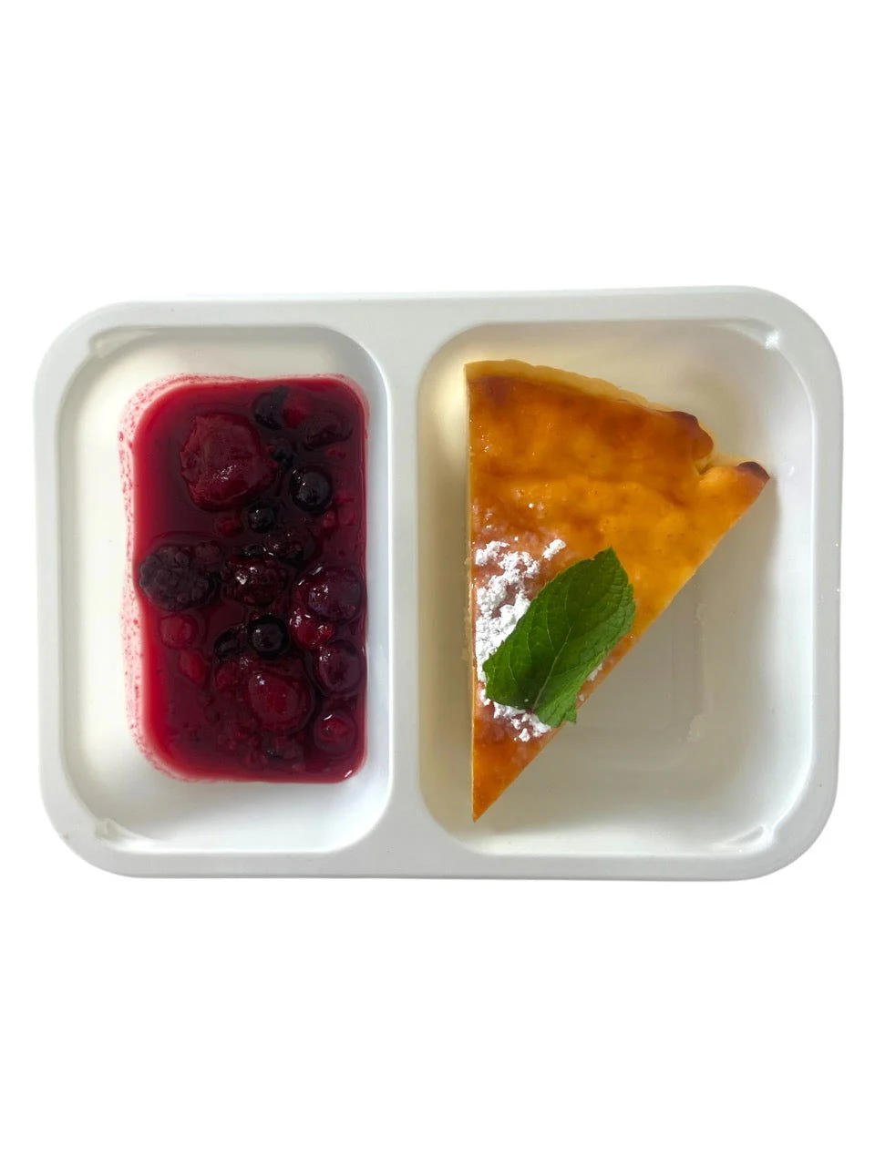 High-Protein Greek Yogurt Cheesecake with Red Mixed Fruit - Image 3