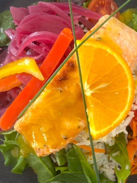 Orange-Glazed Salmon Salad with Fresh Greens - Image 2