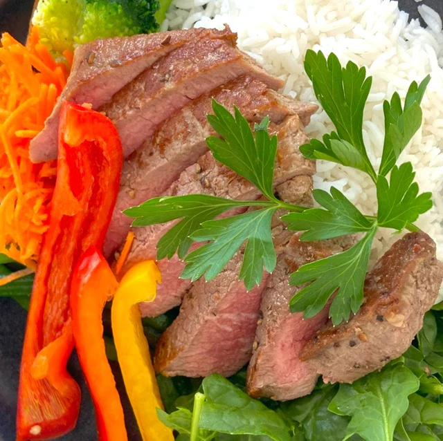 Steak with Basmati Rice & Vegetables - Image 2
